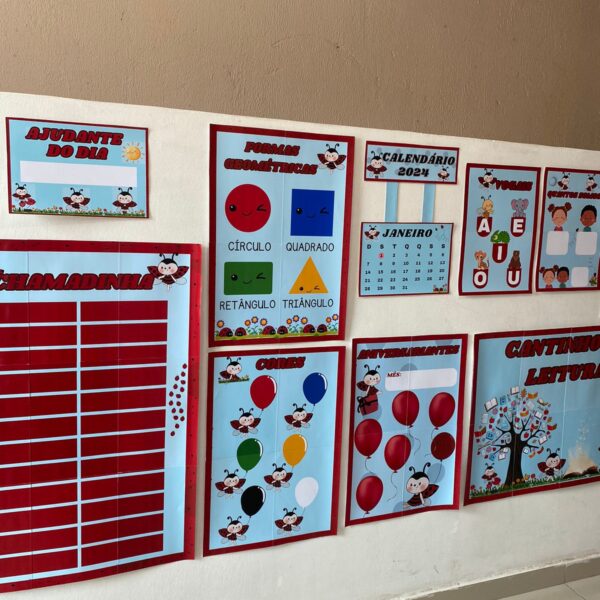 kit decoração de sala 32 JOANINHA 32 ITENS