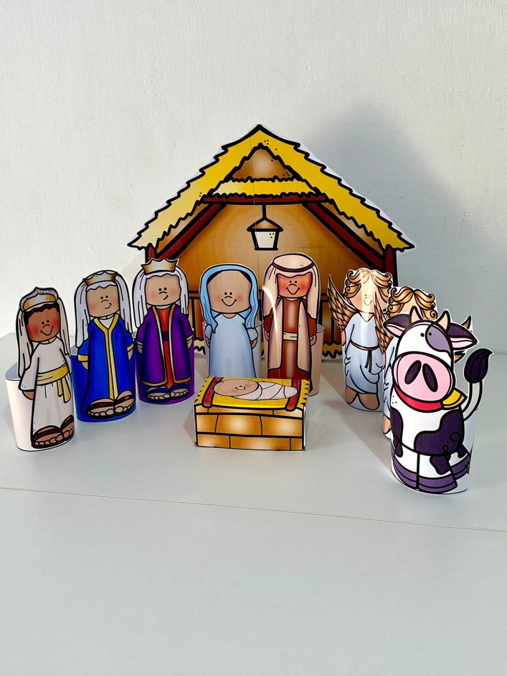 KIT NATAL CRISTÃO. DECORAÇÃO DE PORTA + PRESÉPIOS. - Imagem 4