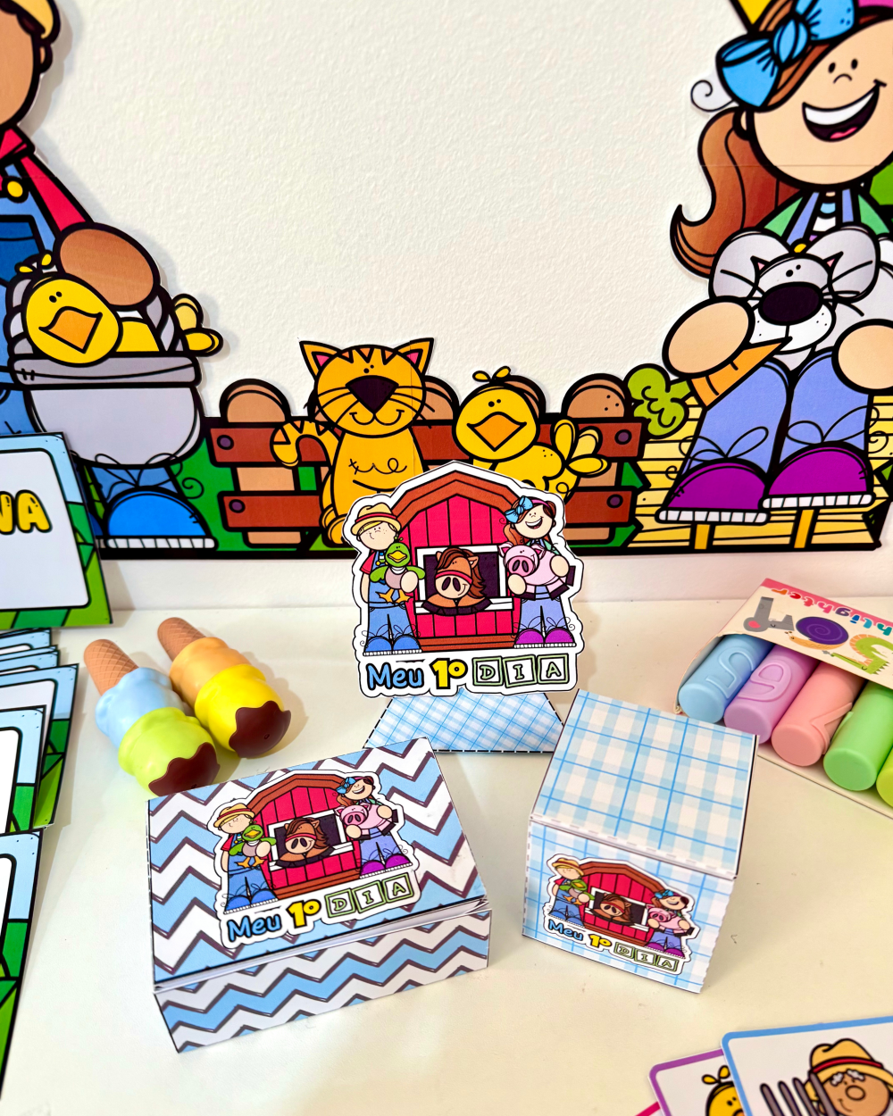 Kit Ornamentação de Sala de Aula tema Fazendinha para turmas da Educação Infantil e séries iniciais do Ensino Fundamental. - Imagem 13