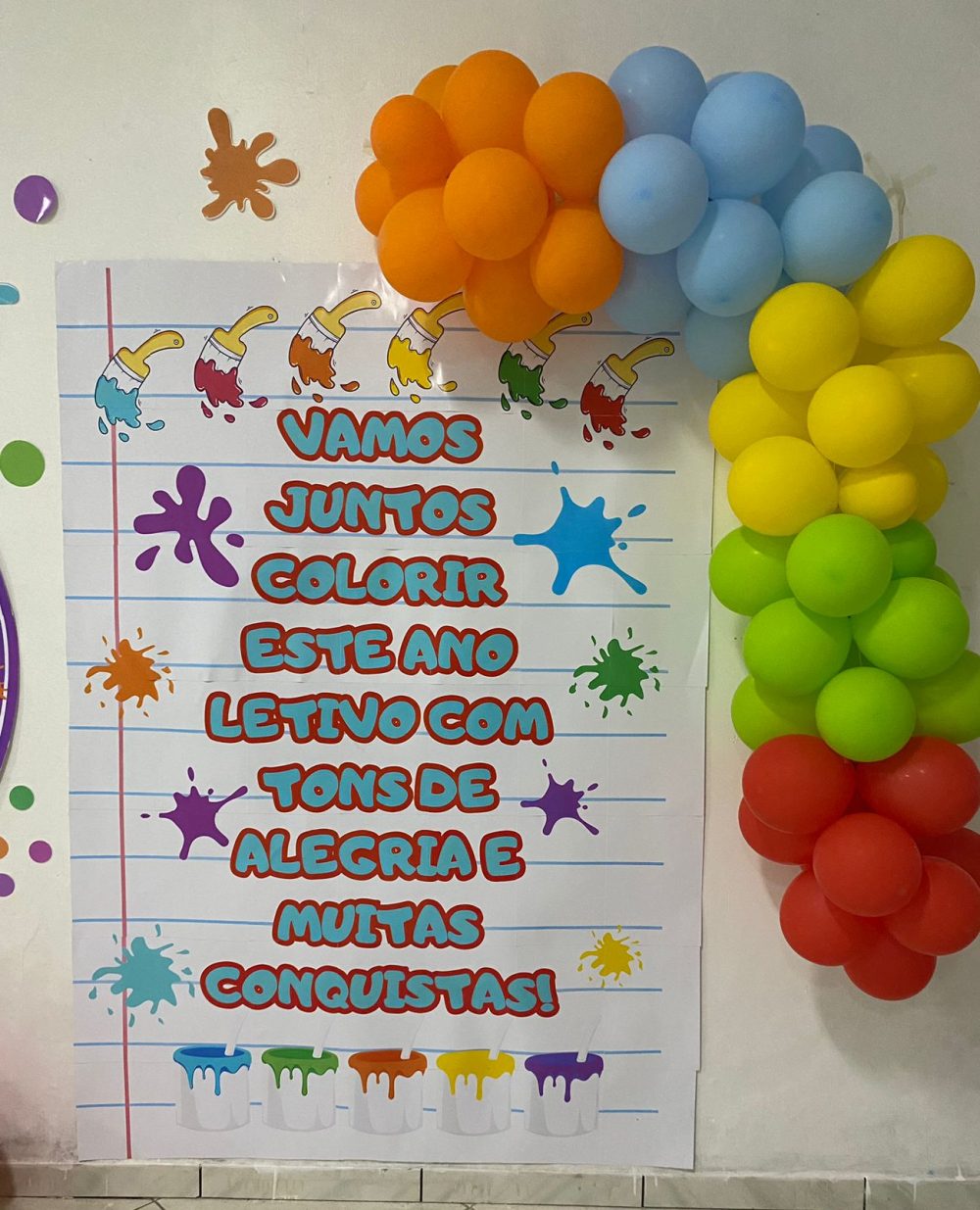 PAINEL VOLTA ÀS AULAS CORES - Imagem 5