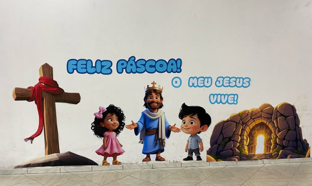 PAINEL PÁSCOA O MEU JESUS VIVE