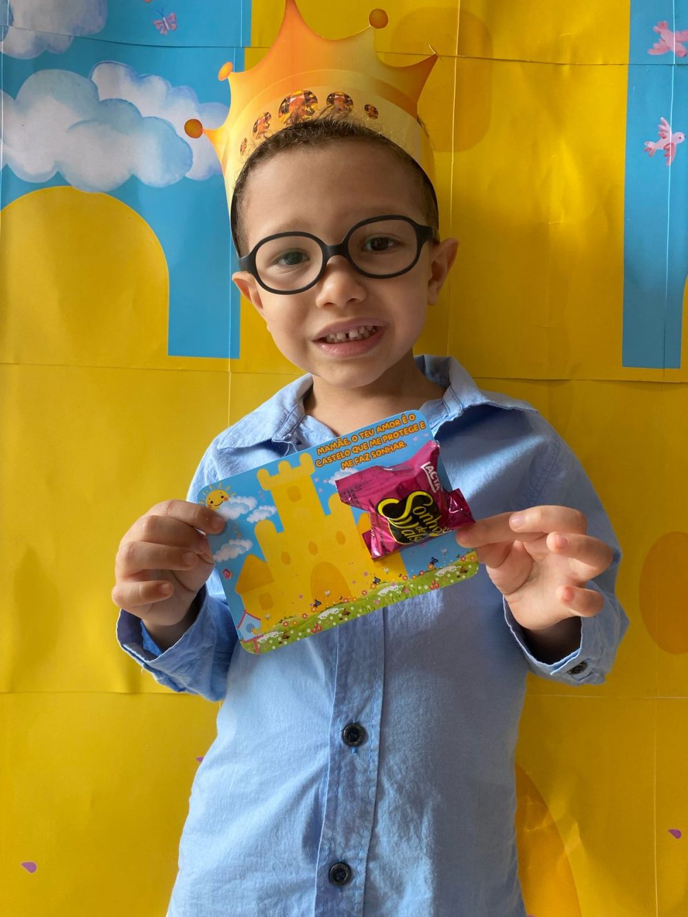 KIT PARA FOTOS E VÍDEO. MAMÃE, O TEU AMOR É O CASTELO QUE ME PROTEGE E ME FAZ SONHAR. - Imagem 6