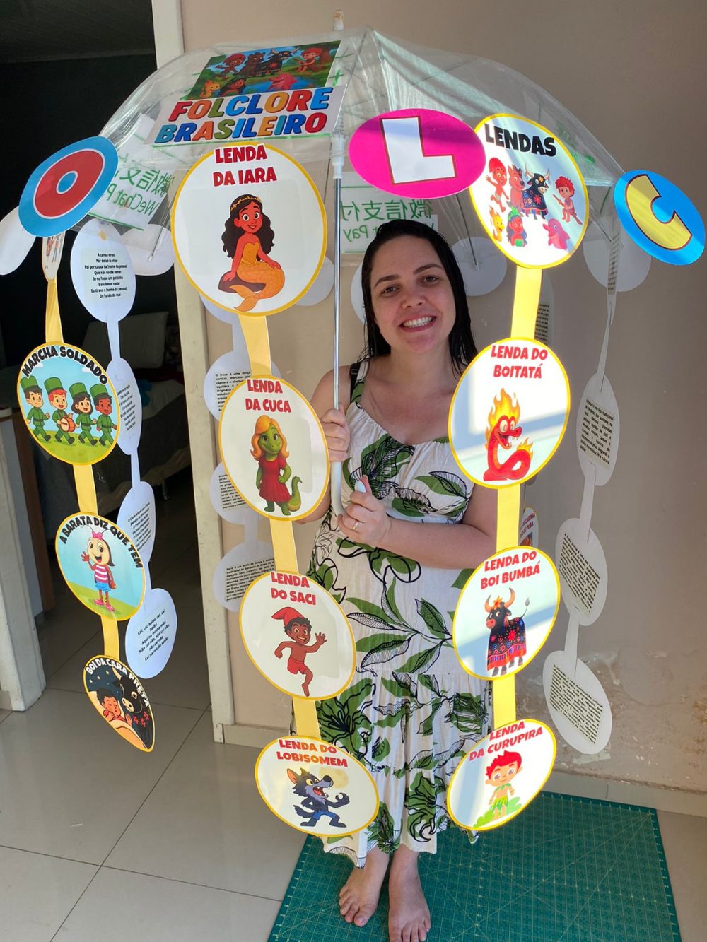 KIT GUARDA CHUVA DO FOLCLORE + GUARDA CHUVA DE HISTÓRIAS DA CUCA.