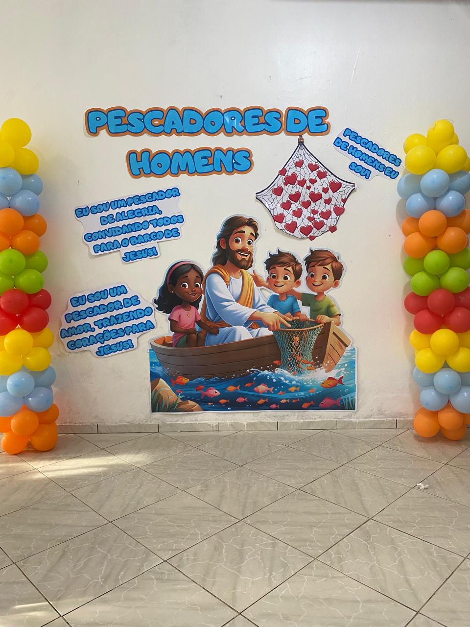 ARQUIVO COMPLETO PESCADORES DE HOMENS. DECORAÇÃO + RECURSO PARA MINISTRAÇÃO. - Imagem 7