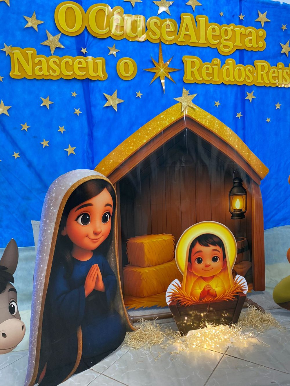 CENÁRIO NATAL. O CÉU SE ALEGRA: NASCEU O REI DOS REIS. - Imagem 10