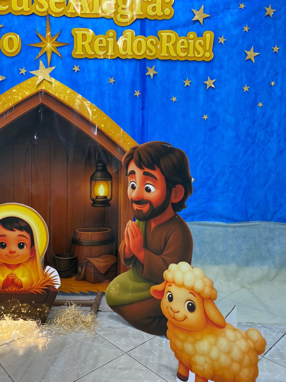CENÁRIO NATAL. O CÉU SE ALEGRA: NASCEU O REI DOS REIS. - Imagem 9