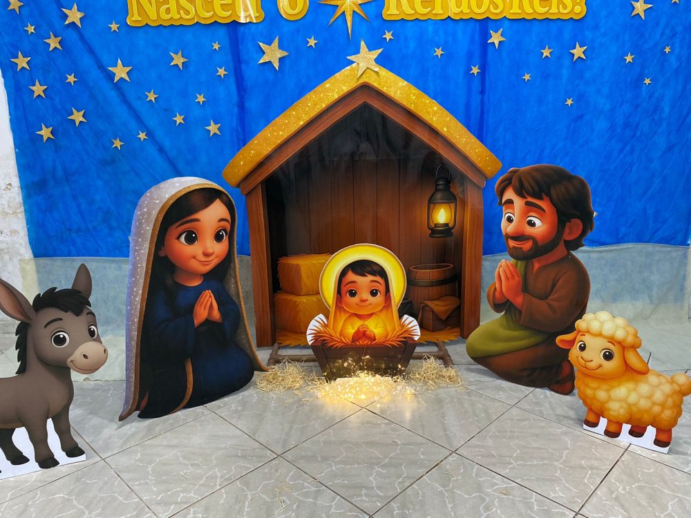 CENÁRIO NATAL. O CÉU SE ALEGRA: NASCEU O REI DOS REIS. - Imagem 7