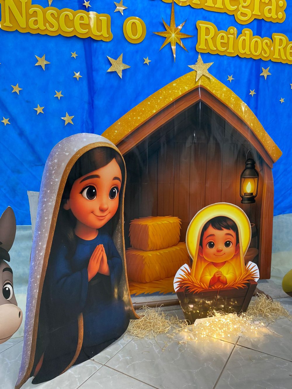 CENÁRIO NATAL. O CÉU SE ALEGRA: NASCEU O REI DOS REIS. - Imagem 5