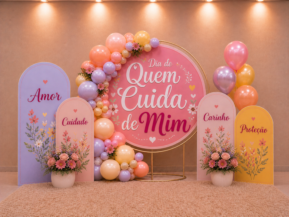 Cenário DIA DE QUEM CUIDA DE MIM.