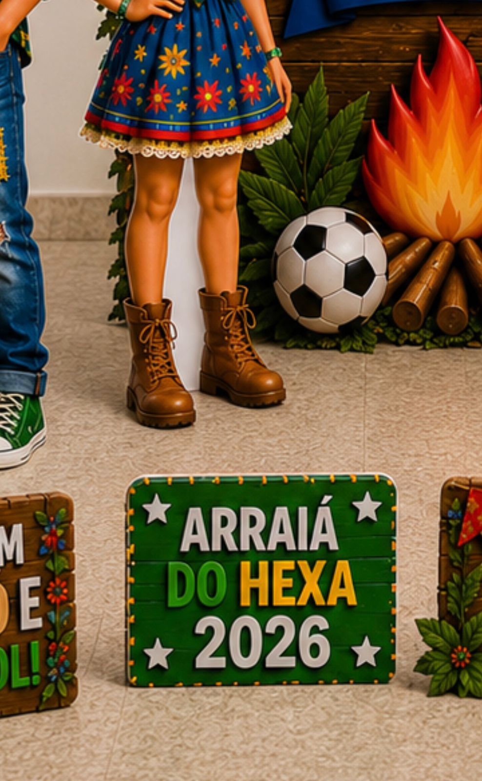 CENÁRIO ARRAIÁ DA COPA PARA FUNDAMENTAL 2 E ENSINO MÉDIO. - Imagem 9
