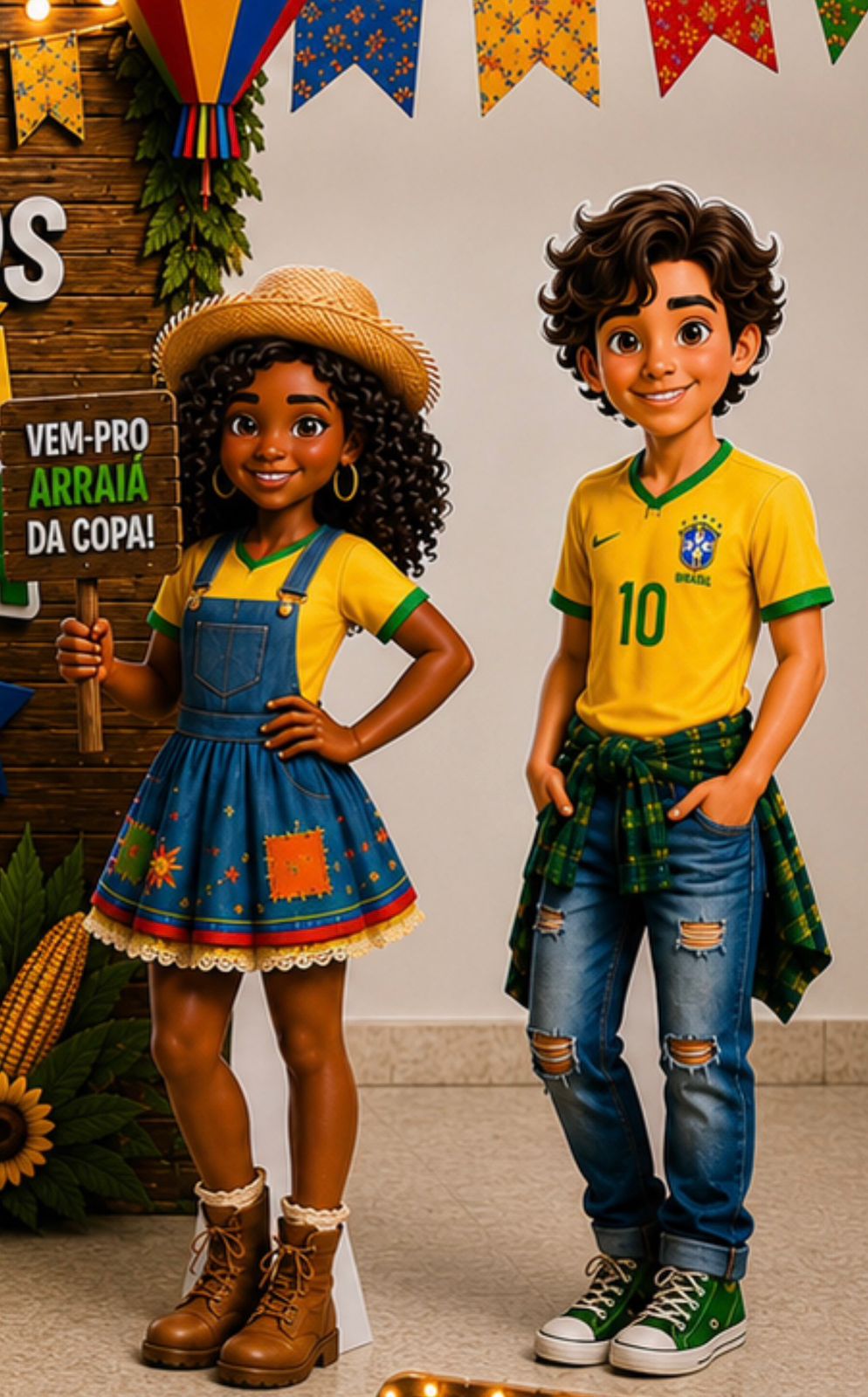 CENÁRIO ARRAIÁ DA COPA PARA FUNDAMENTAL 2 E ENSINO MÉDIO. - Imagem 2