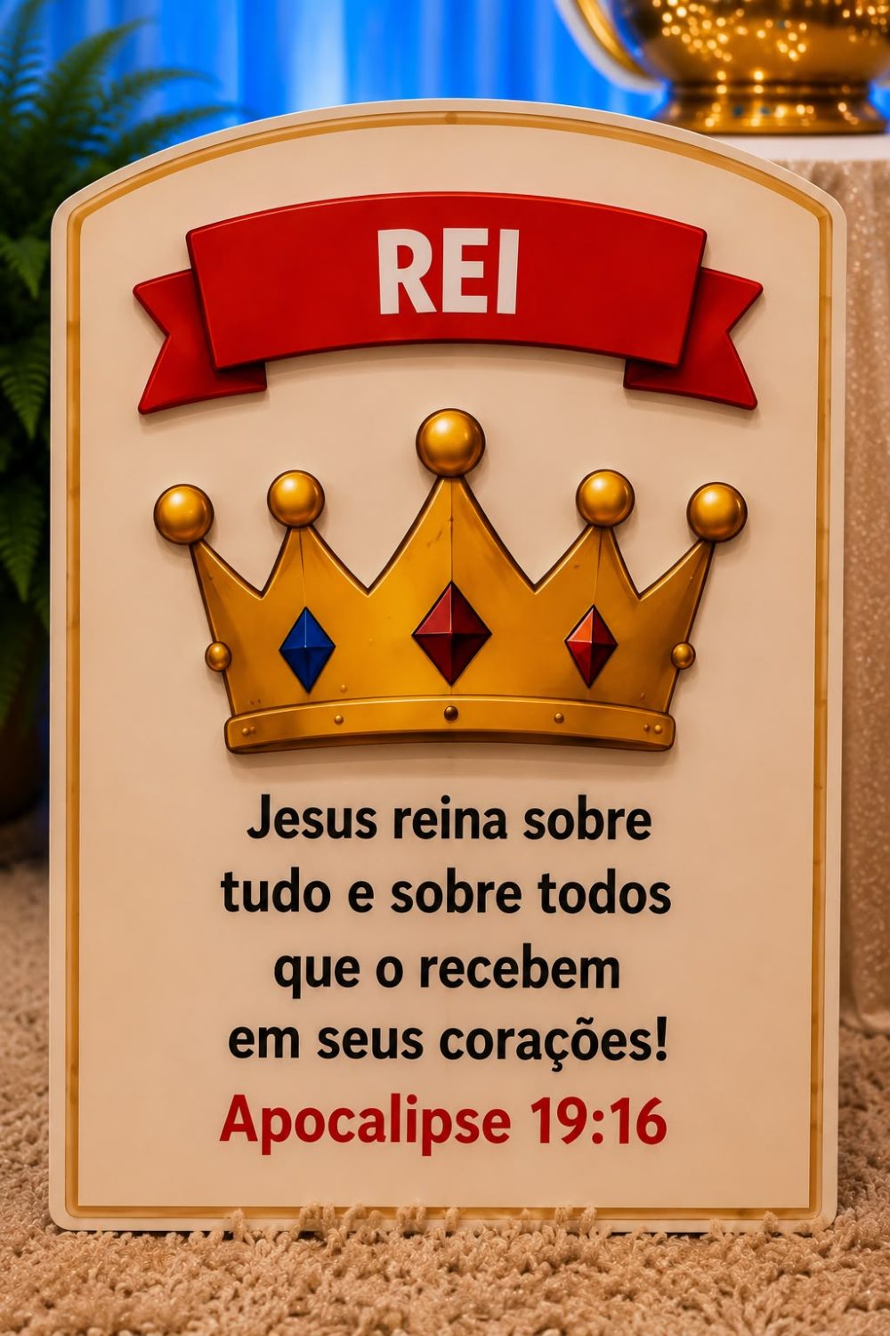 CRISTO O UNGIDO DE DEUS CENÁRIO PARA CULTO INFANTIL. - Imagem 7
