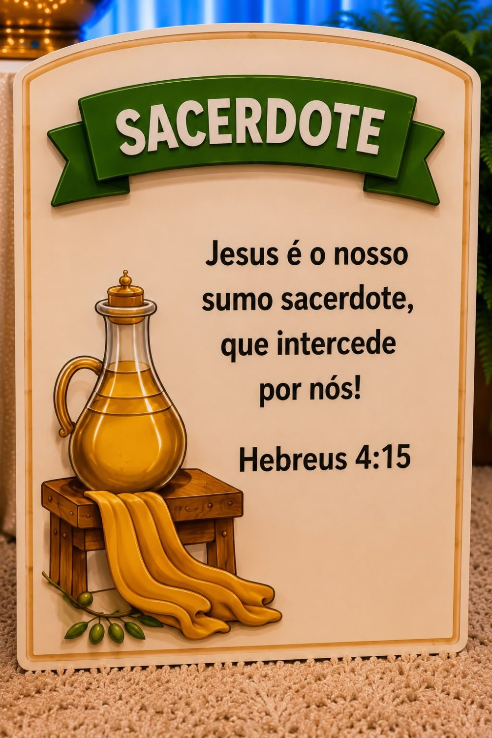 CRISTO O UNGIDO DE DEUS CENÁRIO PARA CULTO INFANTIL. - Imagem 6