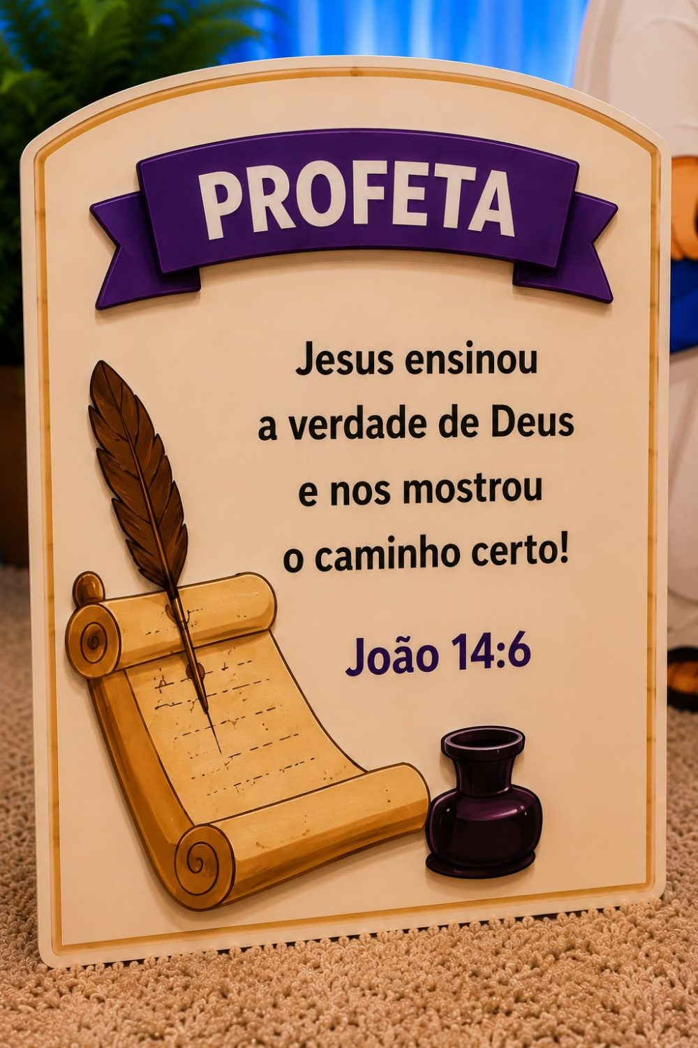CRISTO O UNGIDO DE DEUS CENÁRIO PARA CULTO INFANTIL. - Imagem 5