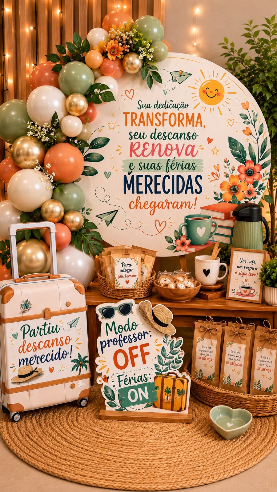 KIT PARTIU DESCANSO MERECIDO PARA PROFESSORES. - Imagem 11