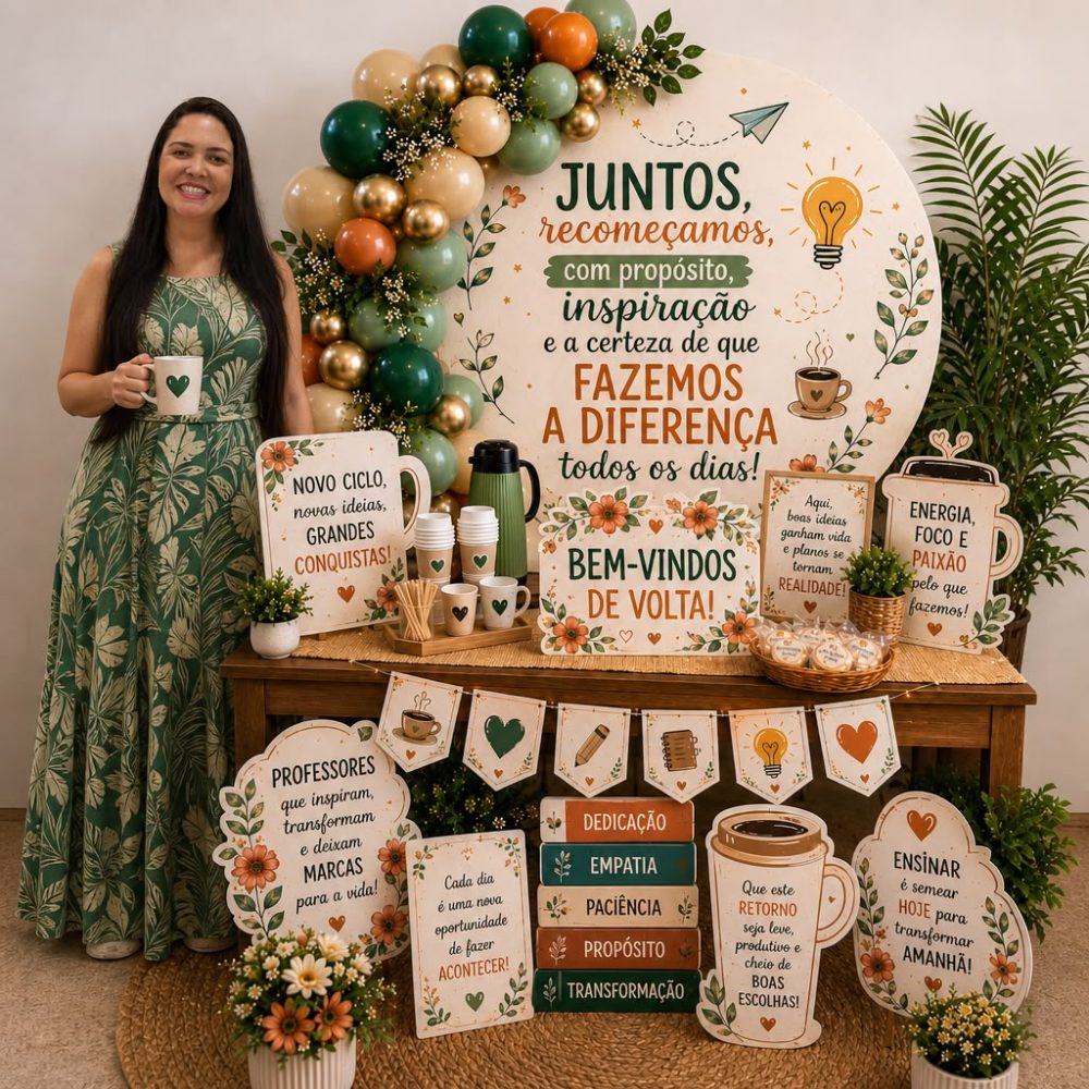 KIT PARA RECEBER OS PROFESSORES.