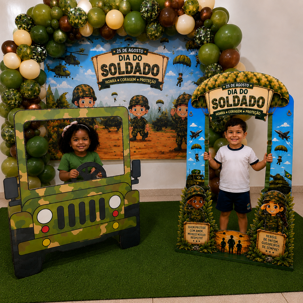 CENÁRIO COM DISPLAYS DIA DO SOLDADO. - Imagem 8