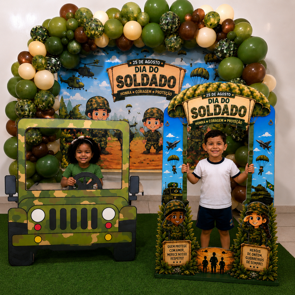 CENÁRIO COM DISPLAYS DIA DO SOLDADO. - Imagem 3