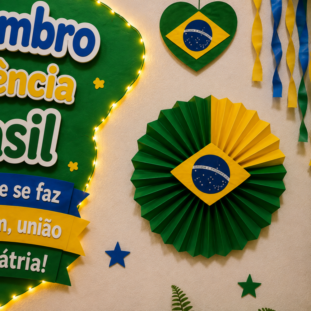 DECORAÇÃO INDEPENDÊNCIA DO BRASIL. - Imagem 5