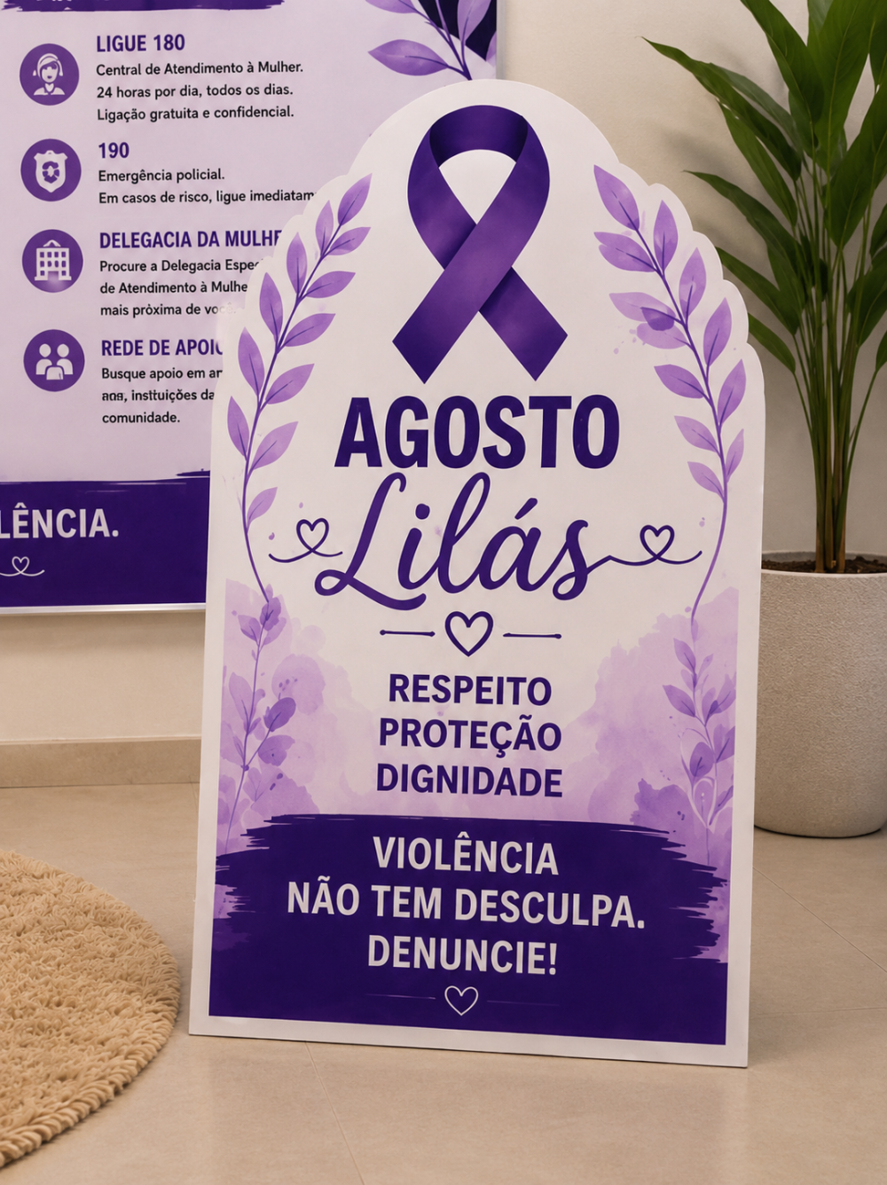 PAINEL INFORMATIVO AGOSTO LILÁS. - Imagem 5