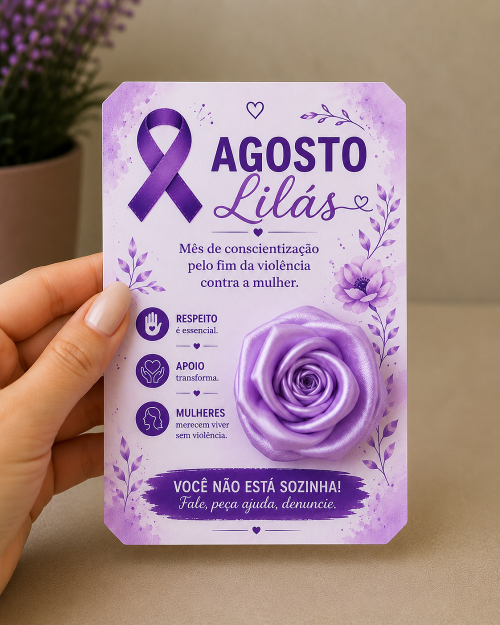 PAINEL INFORMATIVO AGOSTO LILÁS. - Imagem 4