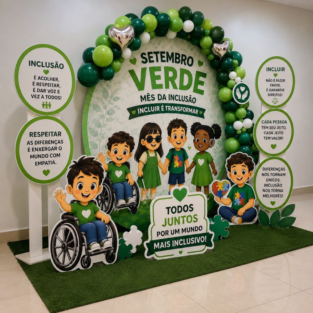 DECORAÇÃO SETEMBRO VERDE. MÊS DA INCLUSÃO. 💚💚💚 - Imagem 9