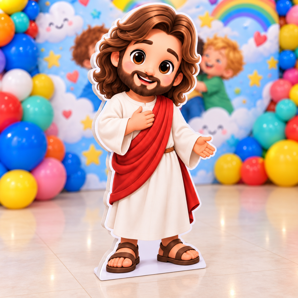DECORAÇÃO DIA DAS CRIANÇAS. DEIXAI VIR A MIM OS PEQUENINOS PORQUE DELES É O REINO DOS CÉUS. - Imagem 8