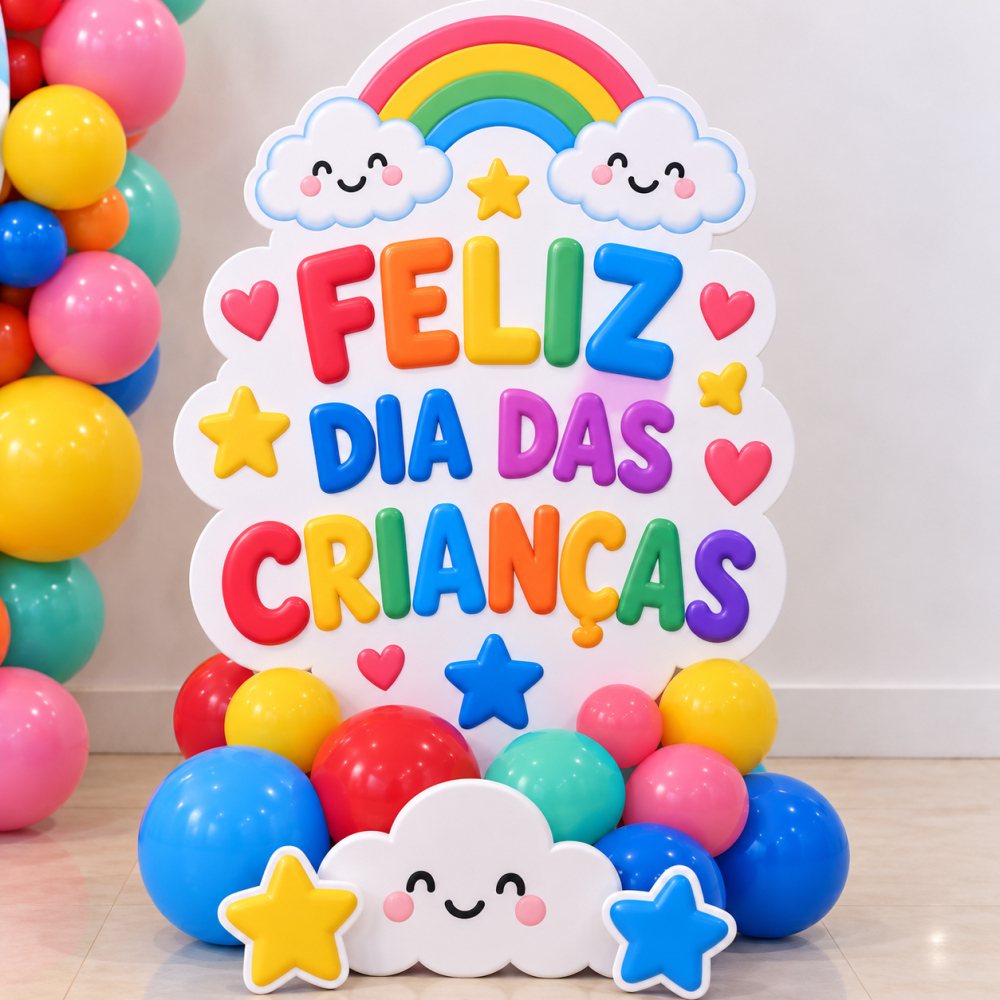 DECORAÇÃO DIA DAS CRIANÇAS. DEIXAI VIR A MIM OS PEQUENINOS PORQUE DELES É O REINO DOS CÉUS. - Imagem 2