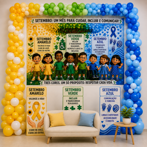 DECORAÇÃO TRIPLA MÊS DE SETEMBRO.