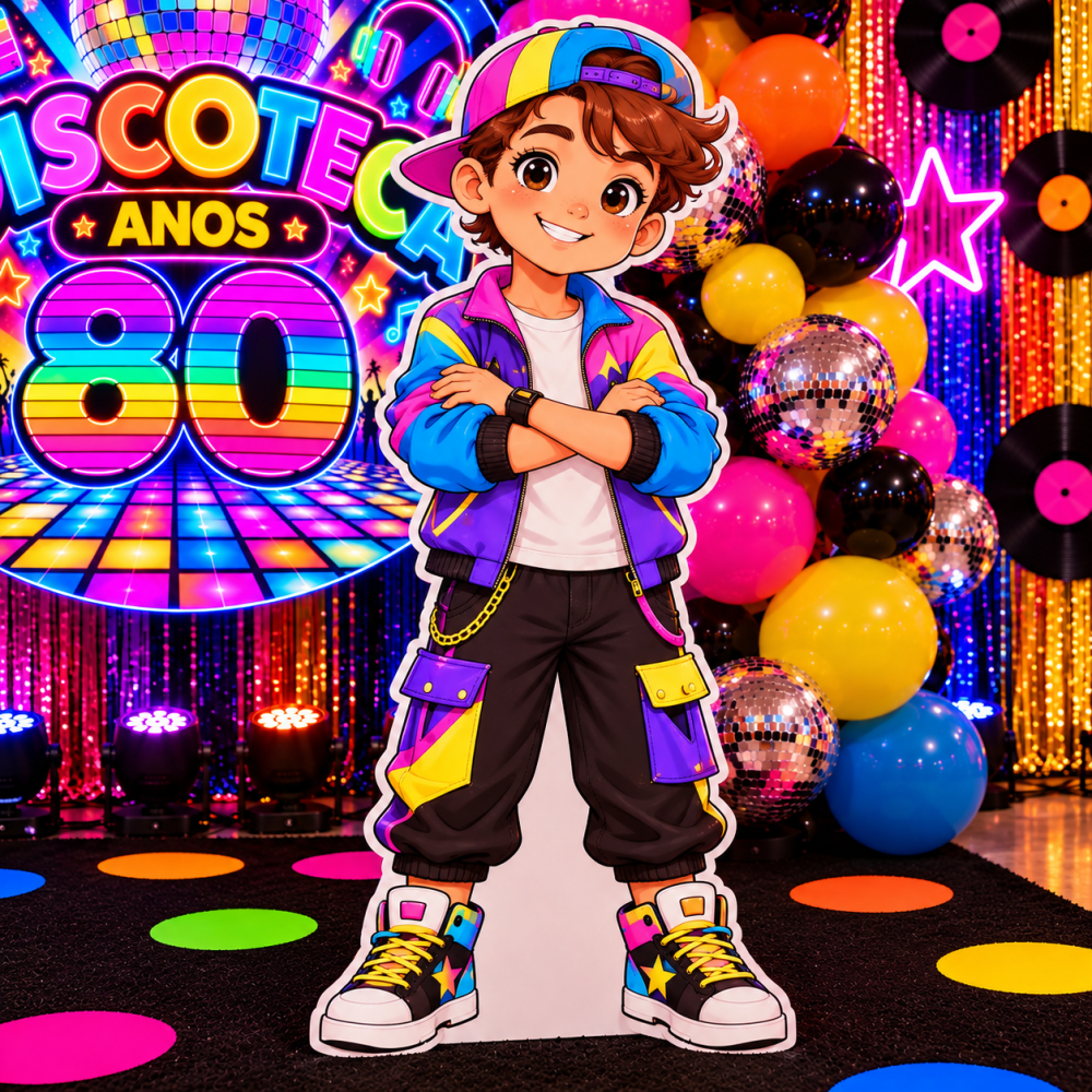 DECORAÇÃO DISCORECA ANOS 80.🪩🪩🪩 - Imagem 8