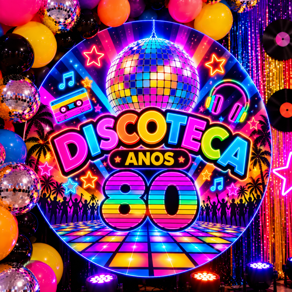 DECORAÇÃO DISCORECA ANOS 80.🪩🪩🪩 - Imagem 5