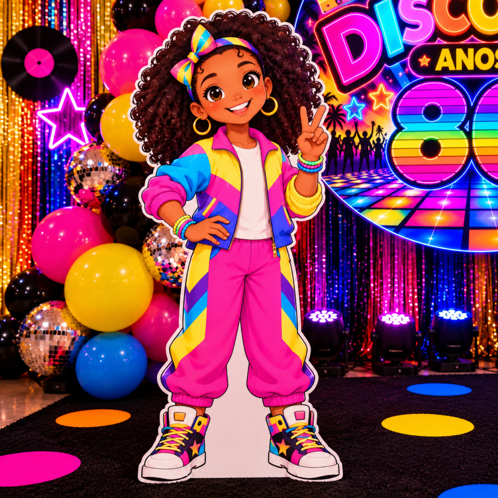 DECORAÇÃO DISCORECA ANOS 80.🪩🪩🪩 - Imagem 7