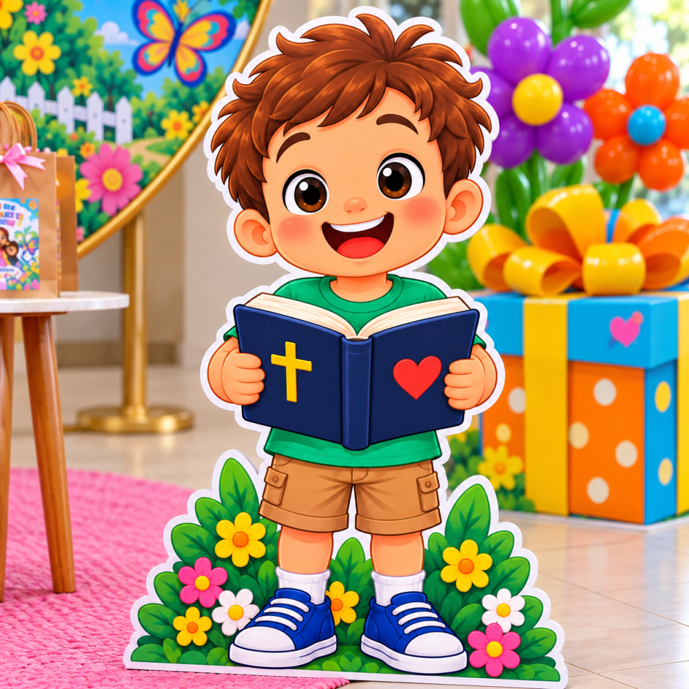 CULTO INFANTIL VOCÊ É UM PRESENTE DE DEUS + PLACA PARA DIA DAS CRIANÇAS. - Imagem 6