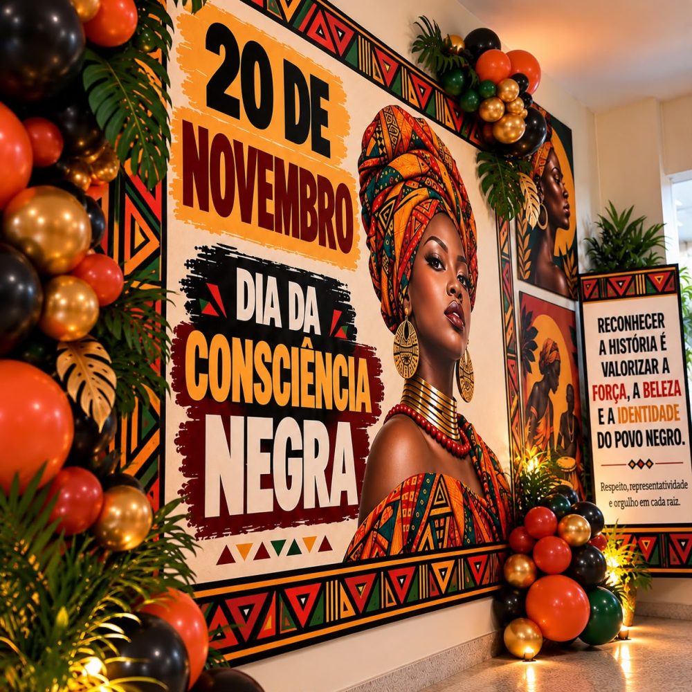 DECORAÇÃO CONSCIÊNCIA NEGRA. - Imagem 4