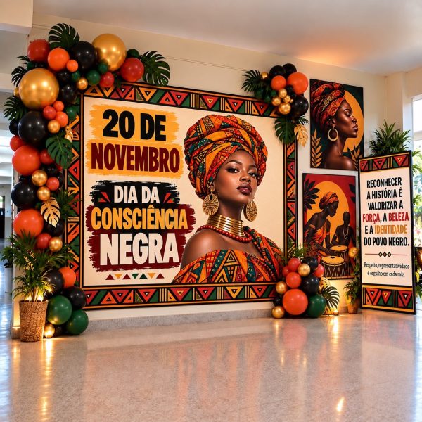 DECORAÇÃO CONSCIÊNCIA NEGRA.